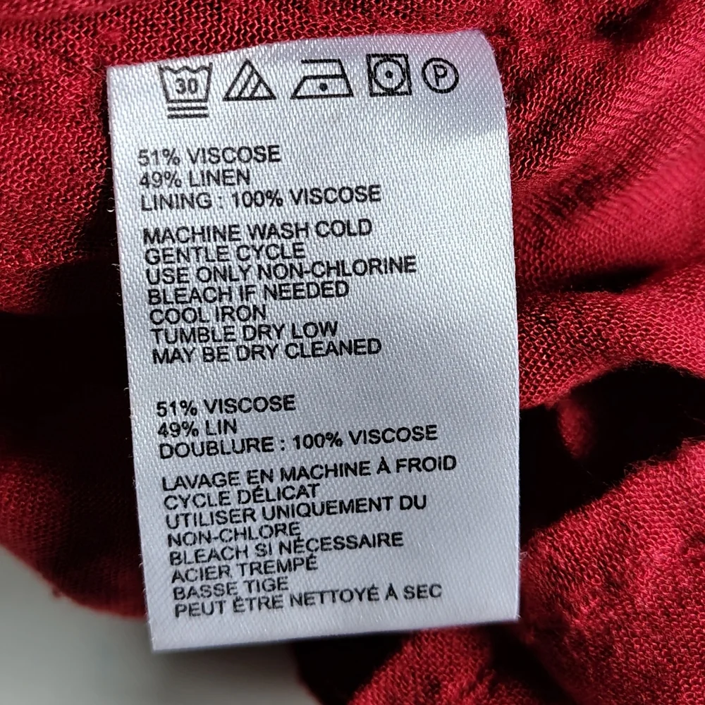 Urban Outfitters Red Ruffle Mini Dress Large L - Picture 11 of 12
